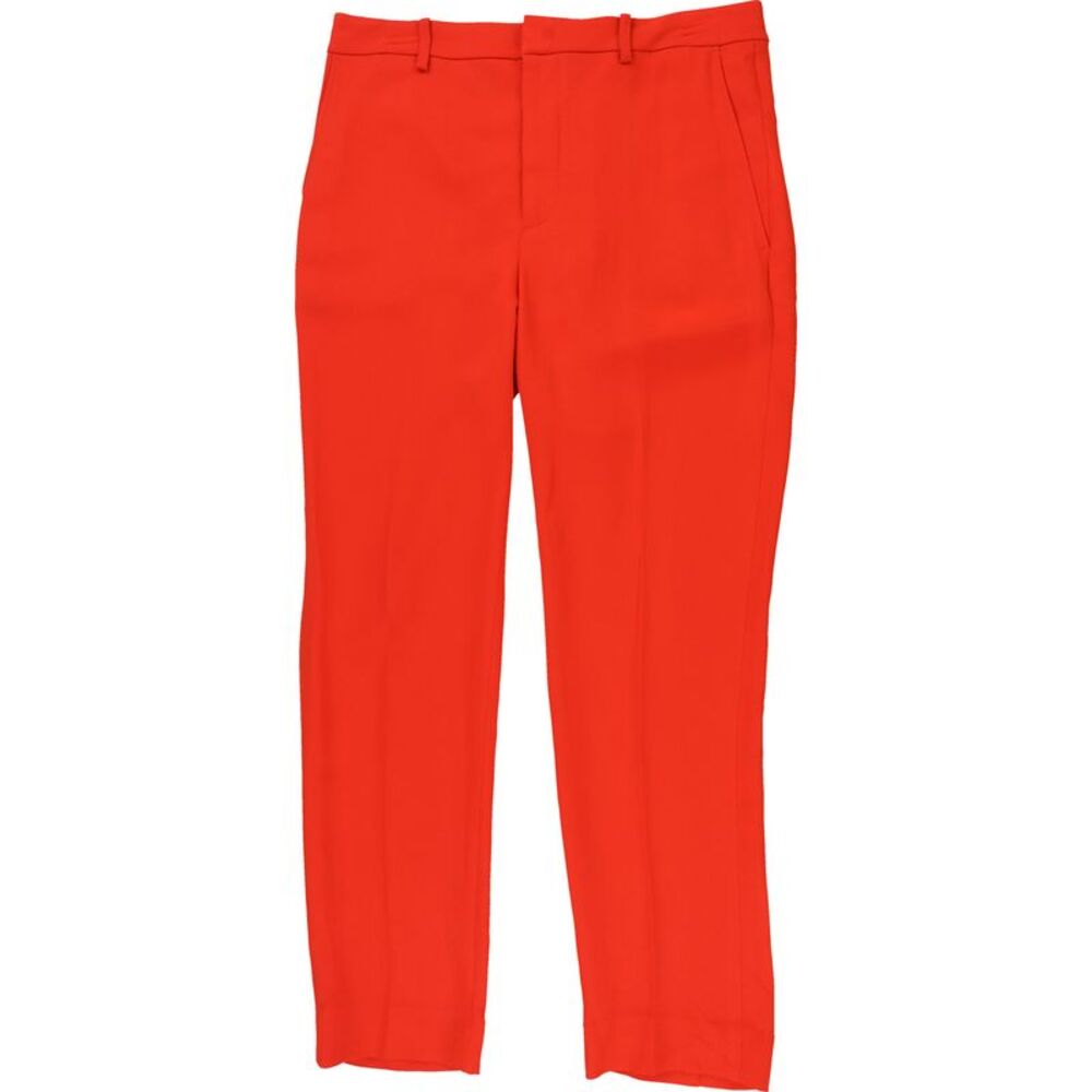 Ralph Lauren Womens Stretch Cady Straight Leg Slim Cropped Dress Pant Slacks,...